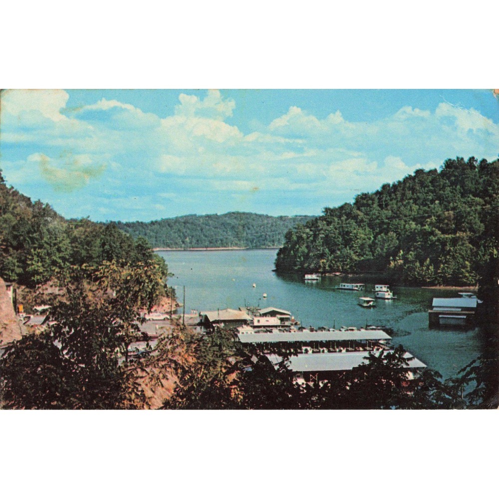 Vintage Maywalds Dale Hollow Dock Celina Tennessee TN Postcard 1970 Postmark - Picture 1 of 2